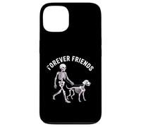 Carcasa para iPhone 13 Forever Friends - Perro de Esqueleto para