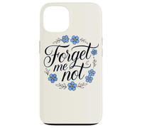 Carcasa para iPhone 13 Forget Me Not, Flor de jardín, Adorno Floral