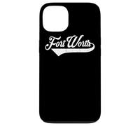 Carcasa para iPhone 13 Fort Worth City Texas Estado - Estilo Vintage Retro Design