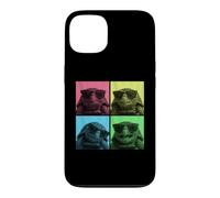 Carcasa para iPhone 13 Fotomatón Eastern Box Turtle Pop Art Divertido para Amantes de Las Tortugas