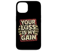 Carcasa para iPhone 13 Frase Detector de Metales Your Loss Is My Gain