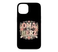 Carcasa para iPhone 13 Frases de Amor Familiares de OMA Mit Herz Graphic ist Mein German Pink