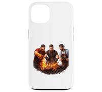 Carcasa para iPhone 13 Friends Fire Grill Brotherhood Cocinando Juntos