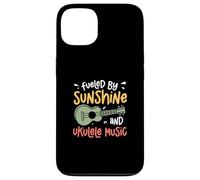 Carcasa para iPhone 13 Fueled by Sunshine and Ukelele Music Funny Uke Músicos
