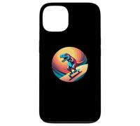 Carcasa para iPhone 13 Fun Dinosaur Skateboarder Skater Design