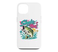 Carcasa para iPhone 13 Funny Bass Fishing Graphic Largemouth Lake Angler Humor