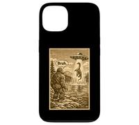 Carcasa para iPhone 13 Funny Bigfoot Bruh UFO Alien Loch Ness Monster Abduction