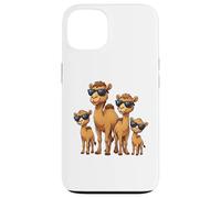 Carcasa para iPhone 13 Funny Camel Family Wearing Sunglasses Arabian Animal Desert