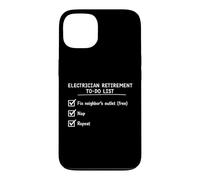 Carcasa para iPhone 13 Funny Electrician Retirement To Do List Checklist Retiree