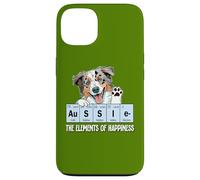 Carcasa para iPhone 13 Funny Elements of Happiness Blue Merle Aussie Lover