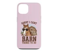 Carcasa para iPhone 13 Funny Horse Girl Lo Siento, no Puedo Tener Cosas Que Hacer en el Granero
