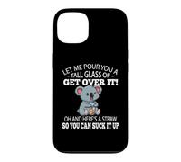 Carcasa para iPhone 13 Funny Kids Tall Glass of Get Over It Suck It Up Koala Lover