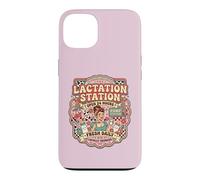 Carcasa para iPhone 13 Funny Lactation Station, Lactating Mothers Breastfeeding Mom
