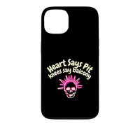 Carcasa para iPhone 13 Funny Millennial Heart Says Pit Knees Say Balcony Meme