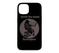 Carcasa para iPhone 13 Funny Quoth Raven Nevermore Edgar Allan PoE Poema literario