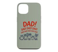 Carcasa para iPhone 13 Funny Raccoon Dad Yelling Raccoons Father's Day