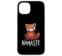 Carcasa para iPhone 13 Funny Red Panda Namaste Yoga Humor Fire Fox For Women Girls