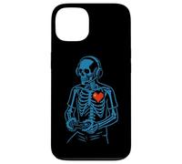 Carcasa para iPhone 13 Funny Skeleton Gamer Pixel Heart Retro Consola Gaming Humor