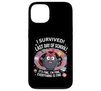 Carcasa para iPhone 13 Funny Teacher I Survived Last Day of School 2025 Está Bien