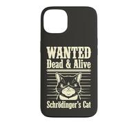 Carcasa para iPhone 13 Funny Wanted Dead and Alive Gato de Schrödinger