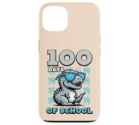 Carcasa para iPhone 13 Gafas de Sol con diseño de Dinosaurio 100 Days of School Trex Kids