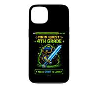 Carcasa para iPhone 13 Gamer Main Quest 4º Grado Cuarto Grado Regreso a la Escuela
