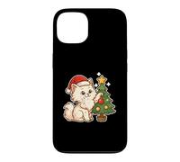 Carcasa para iPhone 13 Gato Blanco Decora el árbol