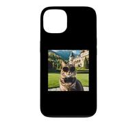 Carcasa para iPhone 13 Gato en el Castillo de Peles