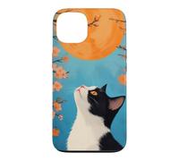 Carcasa para iPhone 13 Gato Japonés Mirando Al Sol