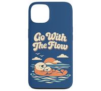 Carcasa para iPhone 13 Go with The Flow Cute Sea Otter Retro Animal