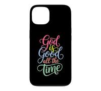 Carcasa para iPhone 13 God Is Good All The Time Christian Cute Bible Versículo