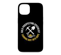 Carcasa para iPhone 13 Gold Prospecting Specialist Funny Mining