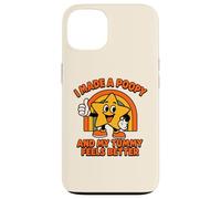 Carcasa para iPhone 13 Gracioso I Made A Poopy and My Tummy Feels Better