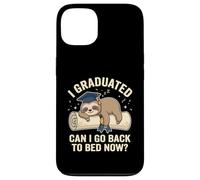 Carcasa para iPhone 13 Graduación de Perezoso Gracioso I Graduated Can I Go Back To Bed Now