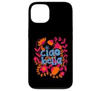 Carcasa para iPhone 13 Gráfico Floral con Texto Italiano Ciao Bella