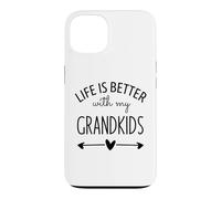 Carcasa para iPhone 13 Grandma Life is Better with My Grandkids Grandpa Grandparent