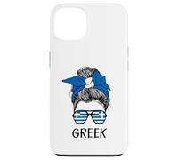 Carcasa para iPhone 13 Greek Girl Greek Heritage Greece Flag