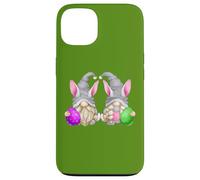 Carcasa para iPhone 13 Green Easter Gnomes For Women Cute Easter Eggs & Bunny Ears