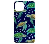 Carcasa para iPhone 13 Green Sea Turtle Marine Life Ocean Decorative Pattern