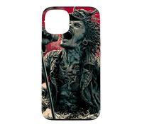 Carcasa para iPhone 13 Gritando Cantante Onda Japonesa Luna Roja Dark Rock Vocal