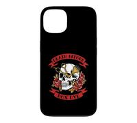 Carcasa para iPhone 13 Hairstylist Cosmetologist Death Before Box Dye Skull