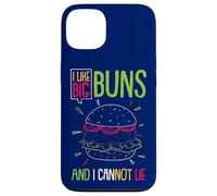 Carcasa para iPhone 13 Hamburguesa Me Gustan los Bollos Grandes y no me Puede gustar Funny Burger