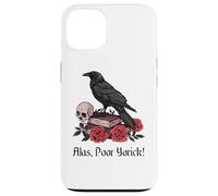 Carcasa para iPhone 13 Hamlet Shakespeare Jugar Cita por desgracia, Pobre Yorick!