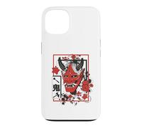Carcasa para iPhone 13 Harajuku Japanese Aesthetic Red Oni Demon Mask