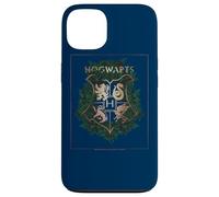 Carcasa para iPhone 13 Harry Potter Hogwarts Green and Gold Floral Crest