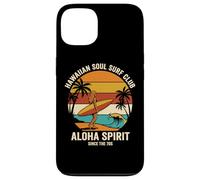 Carcasa para iPhone 13 Hawaiian Soul Surf Club 70 Aloha Retro Beach Surfer Girl