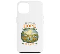 Carcasa para iPhone 13 Hay Esperanza para el Planeta Solarpunk Día de la Tierra Vida Verde