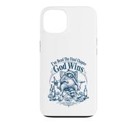 Carcasa para iPhone 13 He leído el capítulo Final Dios GANA Trash Racoon Christian