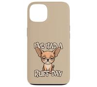 Carcasa para iPhone 13 He Tenido un Mal día Divertido Juego de Palabras con Perros, Lindo, Cansado y Triste Chihuahua