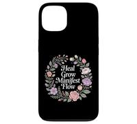 Carcasa para iPhone 13 Heal Grow Manifest Flow Mentalidad de Bienestar Espiritual